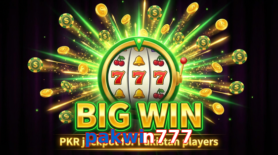 Big win animation on Pakwin777 slot game